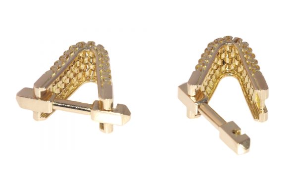 Vintage Fifties Sturdy 18ct Gold Cufflinks
