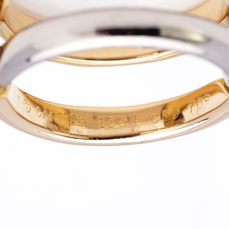 Vintage Cartier Bi Colour 18ct Gold Ring