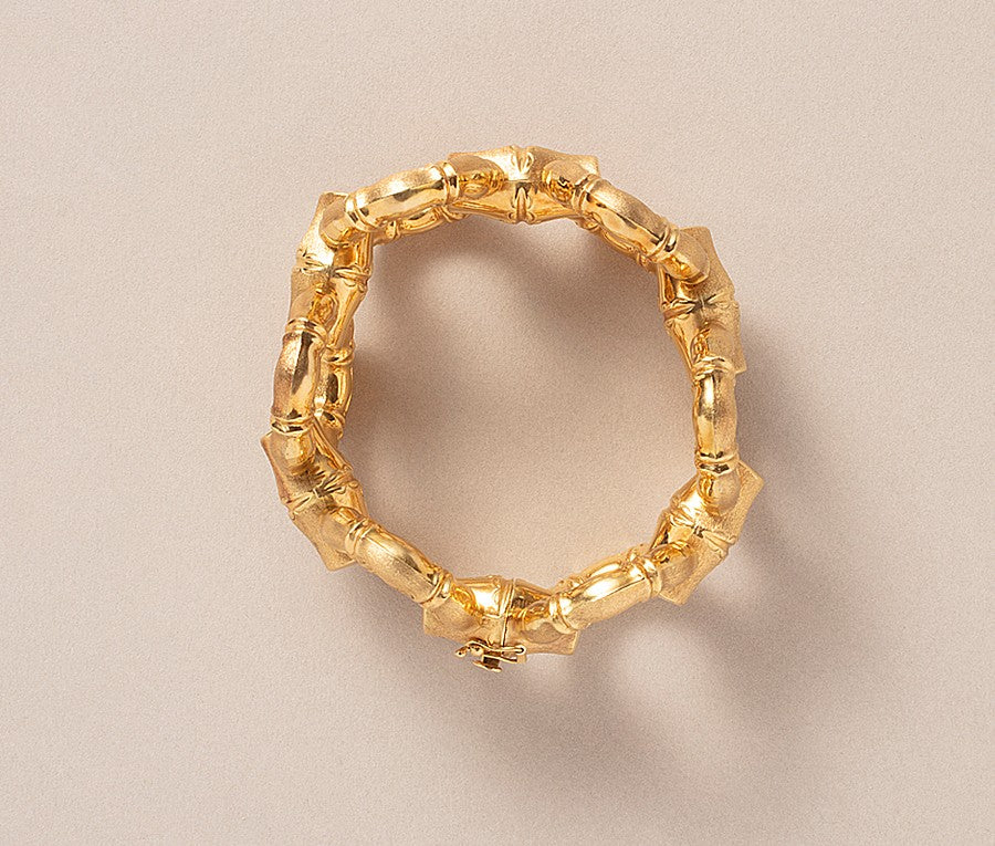 Vintage Gold Bracelet Wide