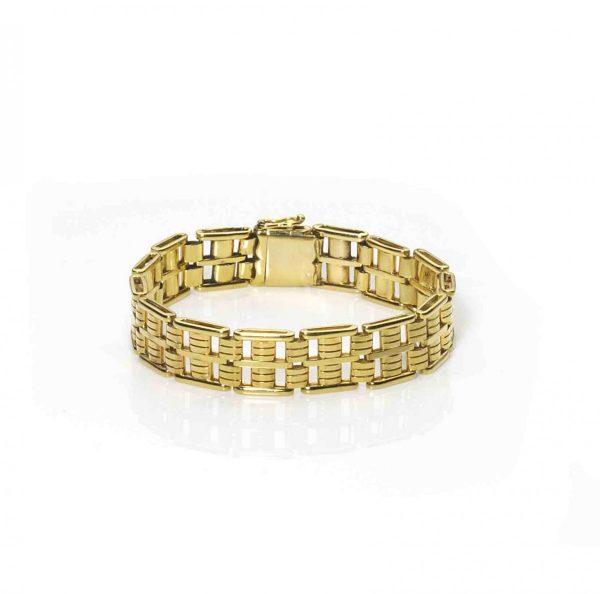 Antique Edwardian Gold Gate Bracelet