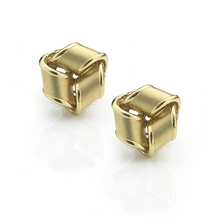 Three Way Gold Knot Earrings