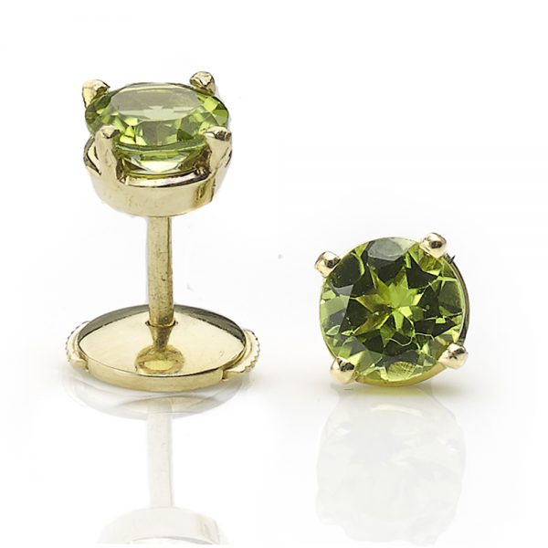 Peridot Ear Studs