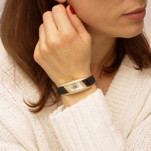 Yves Saint Laurent Rive Gauche 18ct Gold and Diamond Watch