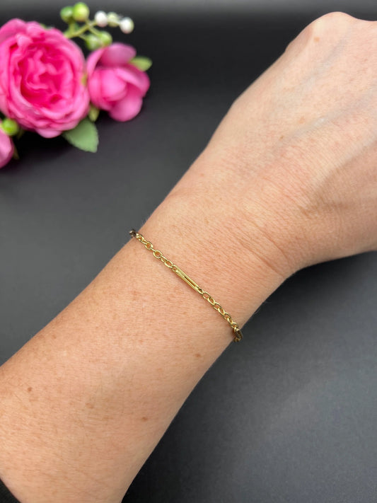 Antique Art Deco 18 Carat Yellow Gold Fancy Link Bracelet, Circa 1920