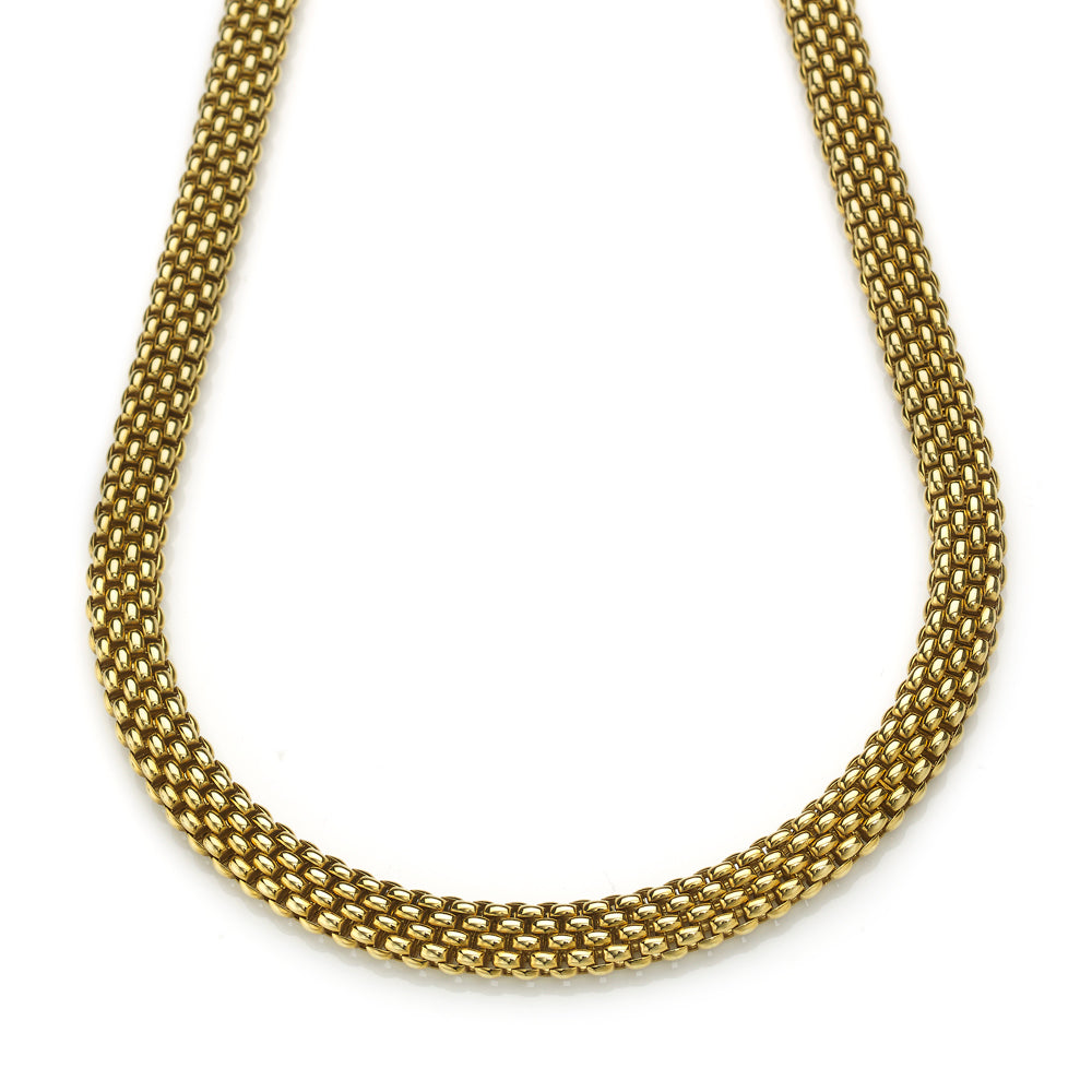 Vintage Fope Italian Woven Link Necklace