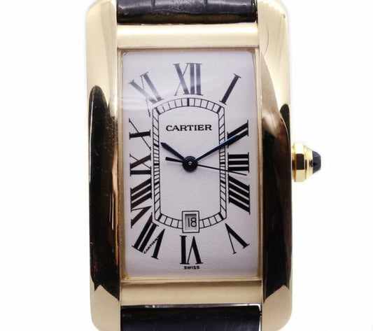 Cartier Tank Americaine 18ct Yellow Gold Large Model 1740 Automatic Watch