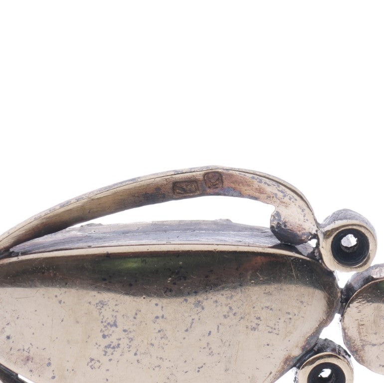 Antique Portuguese Turquoise Pearl and Diamond Pendant Brooch