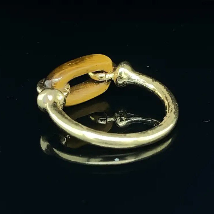Vintage Cartier Tigers Eye and 18ct Yellow Gold Ring