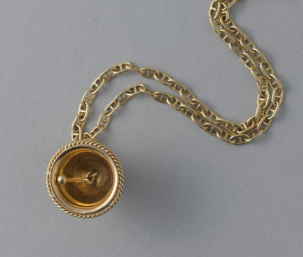 Van Cleef and Arpels 18ct Yellow Gold Bell Pendant. Signed and numbered