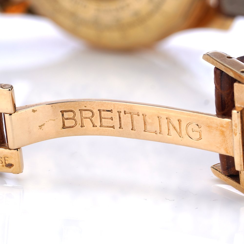 Breitling Navimeter 18ct Rose Gold Chronograph Watch