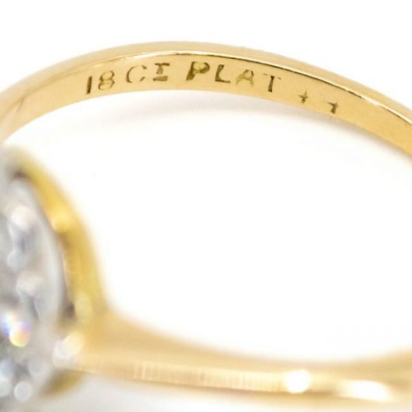 Antique Edwardian Sapphire and Diamond Flower Cluster Ring, 0.80cts