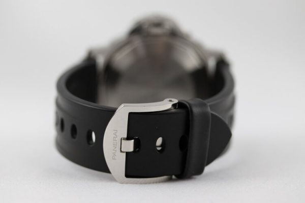 Panerai Luminor Submersible 44mm Steel Limited Edition Automatic Watch, on a rubber strap with a steel buckle, with Panerai box and bezel protector