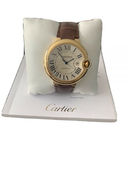 Cartier Ballon Bleu 18ct Yellow Gold 42mm Automatic with Box and Papers
