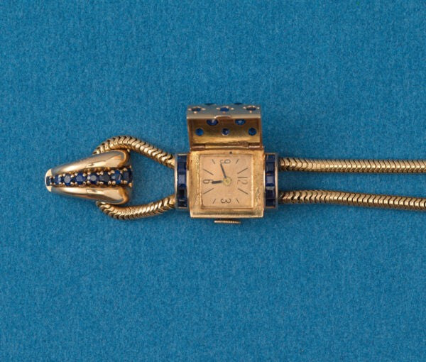 Retro 24cts Sapphire and 18ct Gold Necklace, Earrings, Bracelet Suite, Circa 1940.