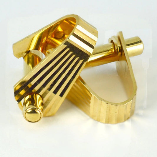 Mecan Elde French 18ct Yellow Gold Stirrup Cufflinks