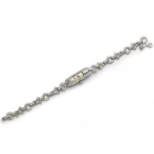 Art Deco Diamond and Platinum Cocktail Wristwatch, Circa 1925