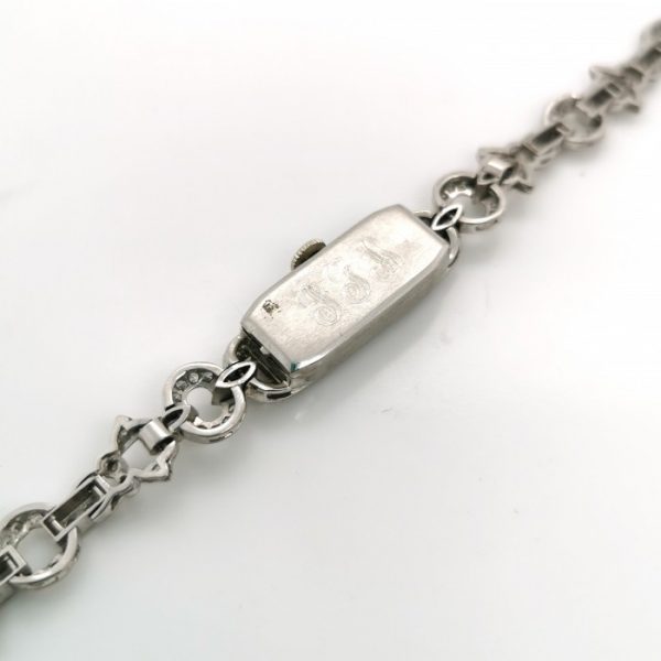 Art Deco Diamond and Platinum Cocktail Wristwatch, Circa 1925