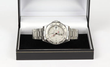 Rolex Yacht Master Midsize 35mm Stainless Steel with Platinum Insert 168622 Automatic Watch