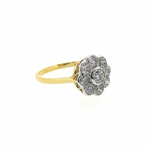 1.25ct Diamond Daisy Floral Cluster Ring