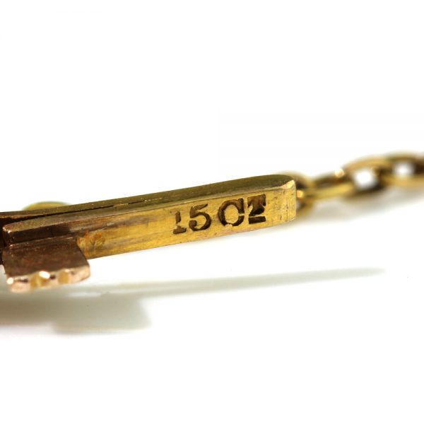 Antique Victorian Opal and Old Cut Diamond Bangle Bracelet in 15ct Gold, Circa 1860s