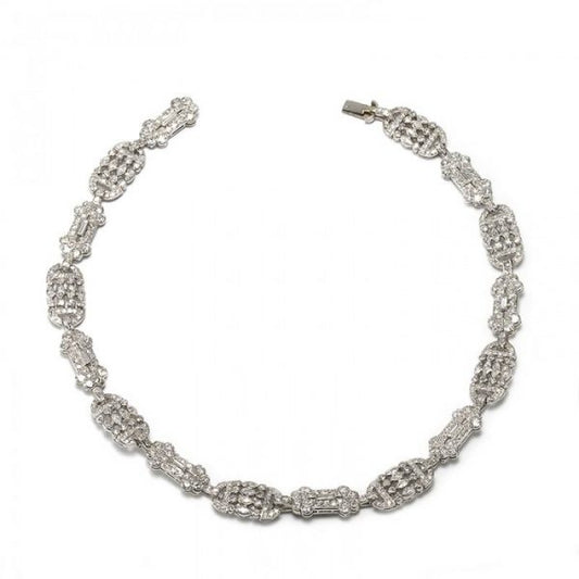 Art Deco Diamond Necklace come Bracelets in Platinum, 20.00 carats