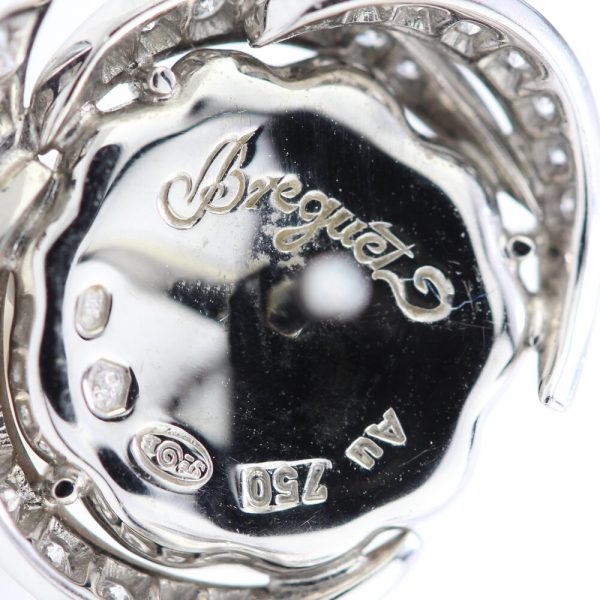 Breguet Rose de la Reine Carved Cameo and Diamond Earrings