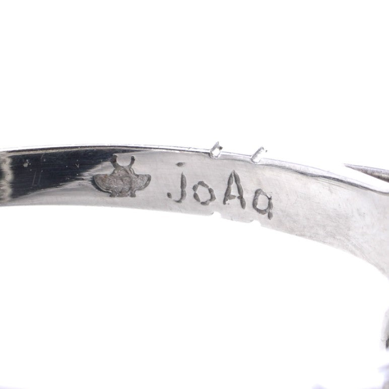 Vintage Art Deco Inspired Emerald and Diamond Cluster Plaque Ring in Platinum