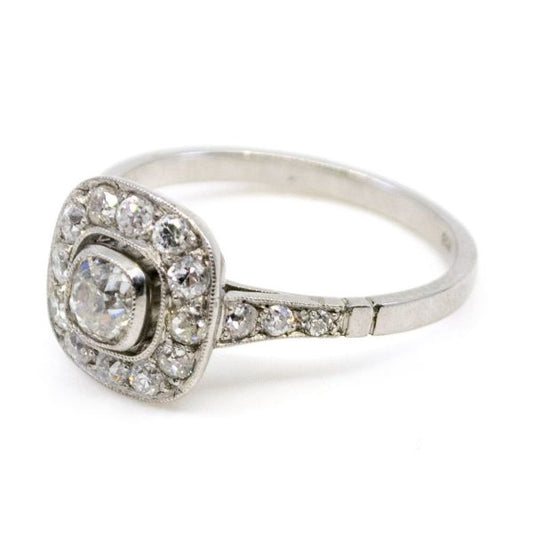 Vintage Diamond Cluster Ring