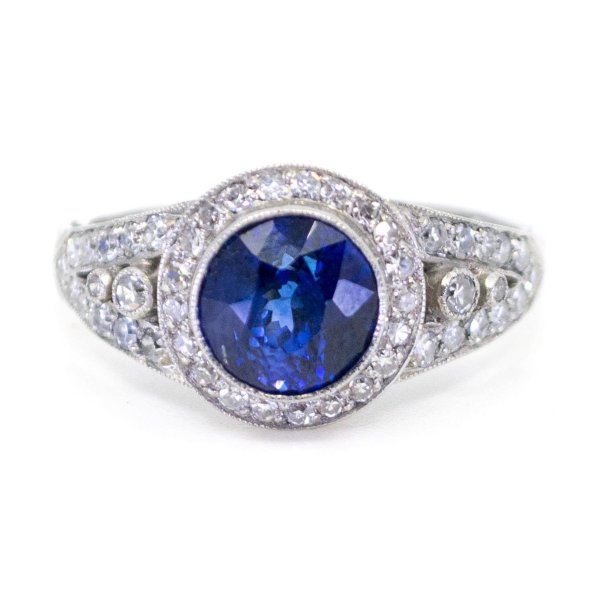 Vintage Sapphire and Diamond Ring