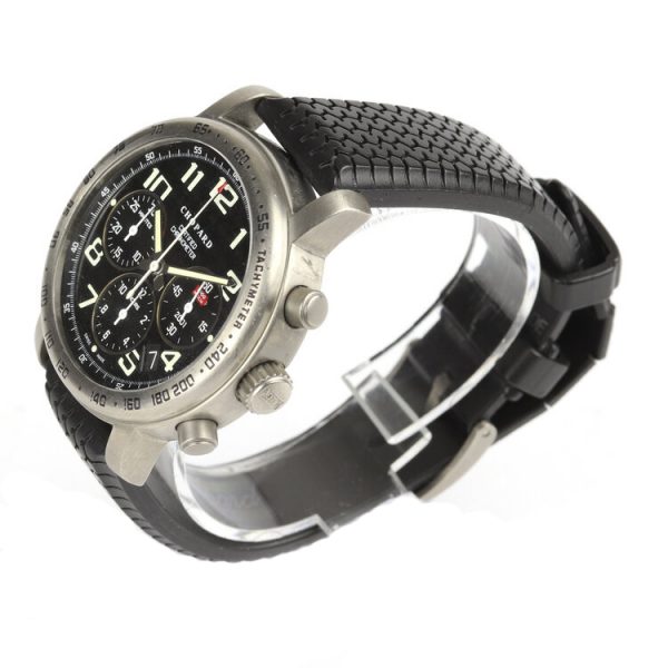Chopard Mille Miglia Titanium 40mm Automatic Chronograph Gents Watch, on a black rubber strap with titanium buckle