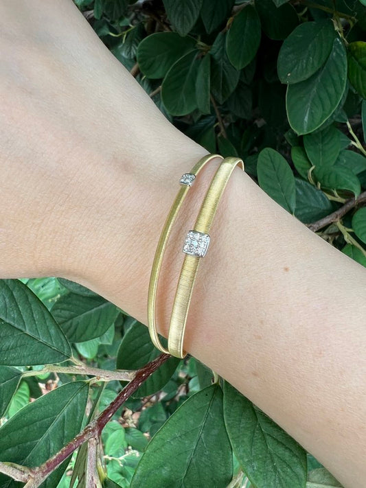 Marco Bicego Italian 18ct Yellow Gold Bracelet with Diamonds