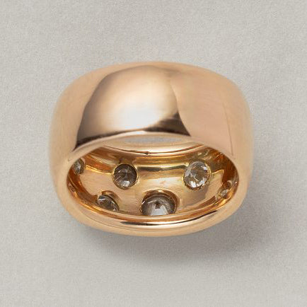 0.85ct Diamond Set 18ct Yellow Gold Band Ring