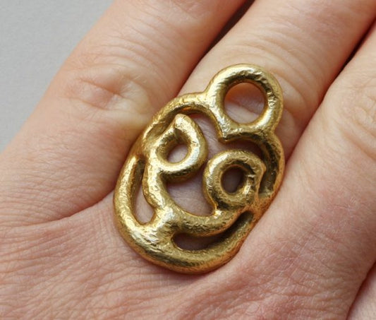 Boucheron Vintage 18ct Yellow Gold Etrusque Collection Ring