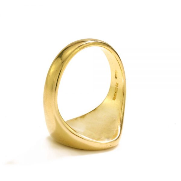 Vintage 18ct Yellow Gold Seal Ring with Cowboy Boot Seal, Circa 1970