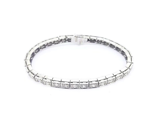 Classic 4ct Diamond Line Bracelet