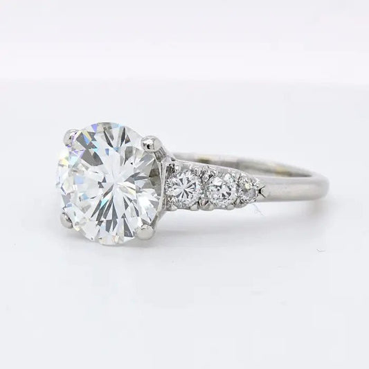 GIA Certified 2.72ct G VS2 Diamond Solitaire Engagement Ring