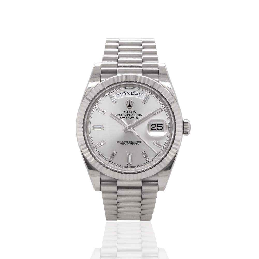 Rolex Oyster Perpetual Day Date Diamond 18ct White Gold Automatic Watch
