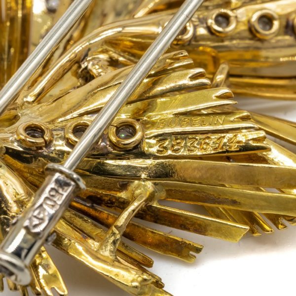 Vintage Gübelin Diamond Gold Brooch