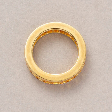 6.67ct Baguette Cut Yellow Sapphire Full Eternity Band Ring