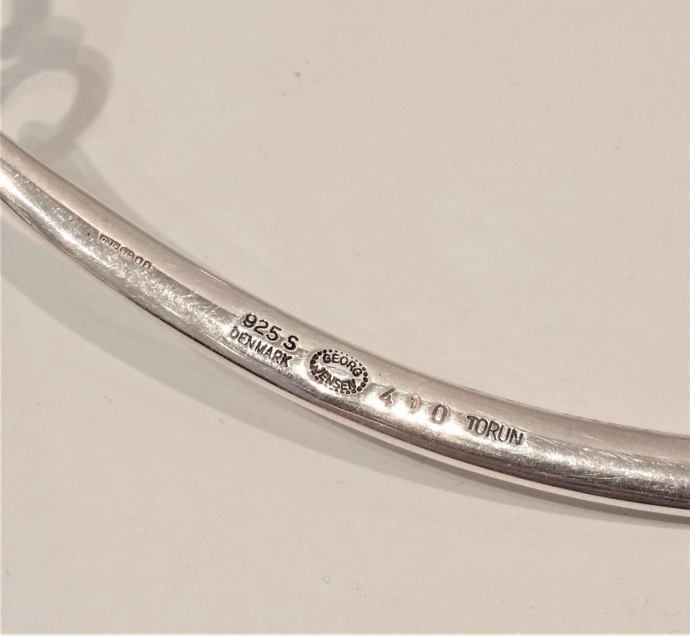 Georg Jensen Torun Smokey Quartz Torque Necklace. Numbered 410 (311B)