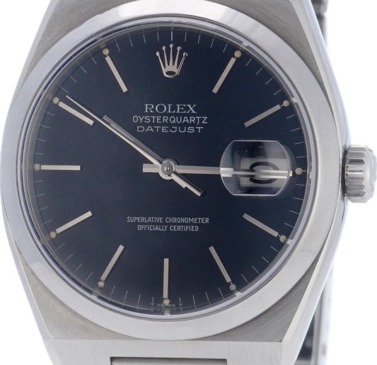 Vintage Rolex Oysterquartz Datejust 17000 Steel Watch