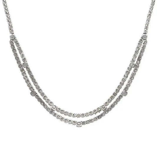 Vintage 13ct Diamond Tennis Necklace, Circa 1970s