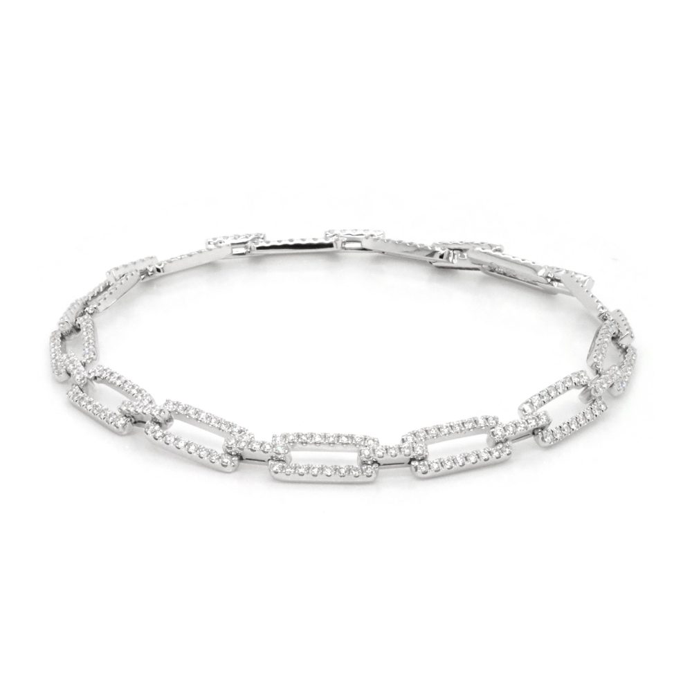 White Gold bracelet with diamonds.