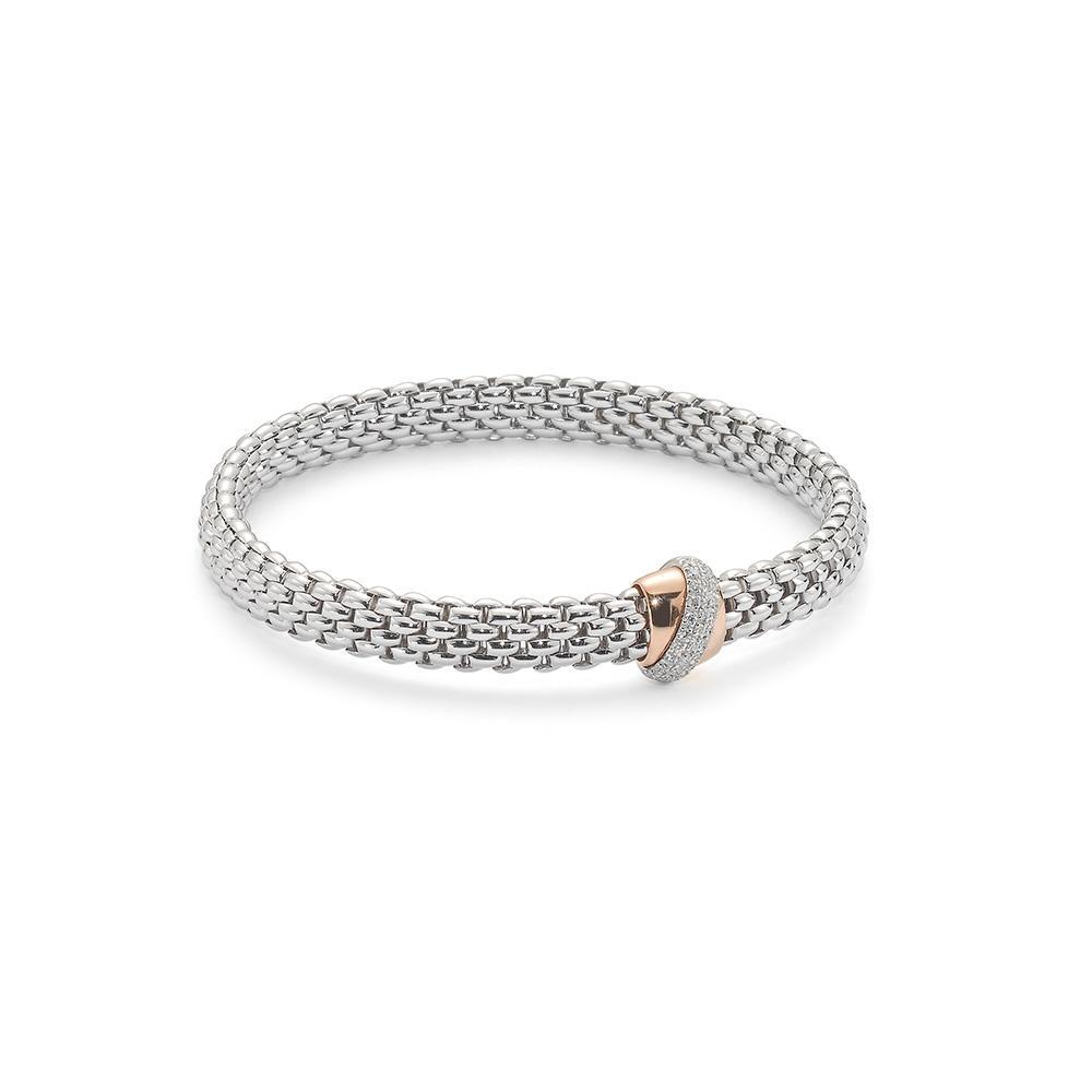 FOPE 18ct White Gold 'Flex'it Vendôme' Bracelet