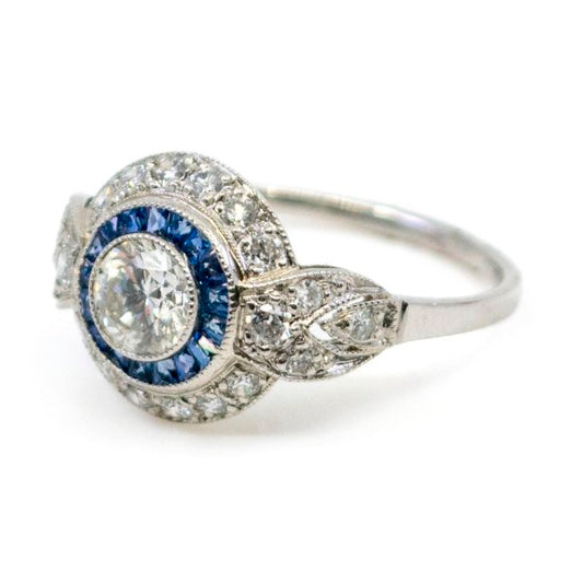 Vintage Sapphire and Diamond Ring