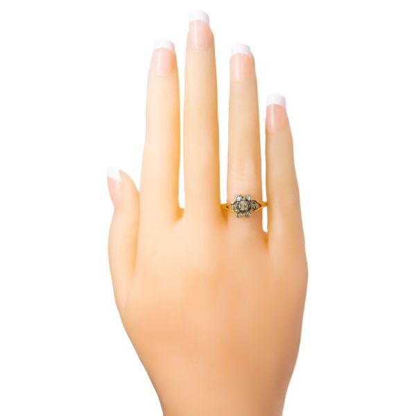 Antique Victorian Old Mine Cut Diamond Ring