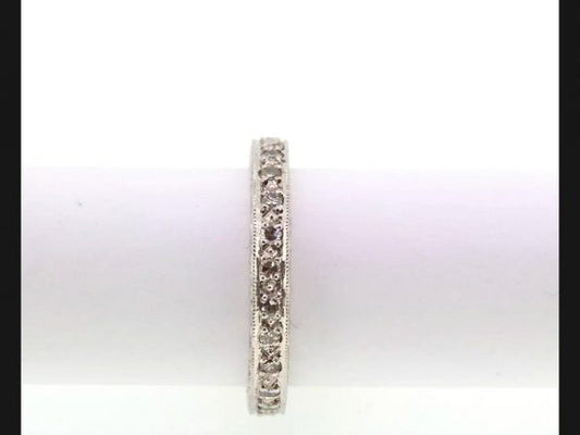 Full Eternity Diamond Ring with Pierced Gallery