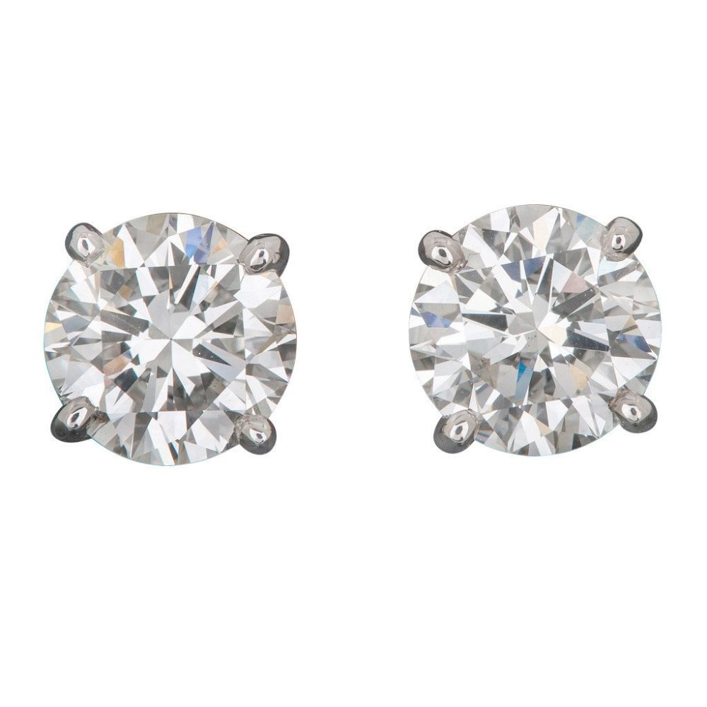 Brilliant Cut Diamond Ear Studs