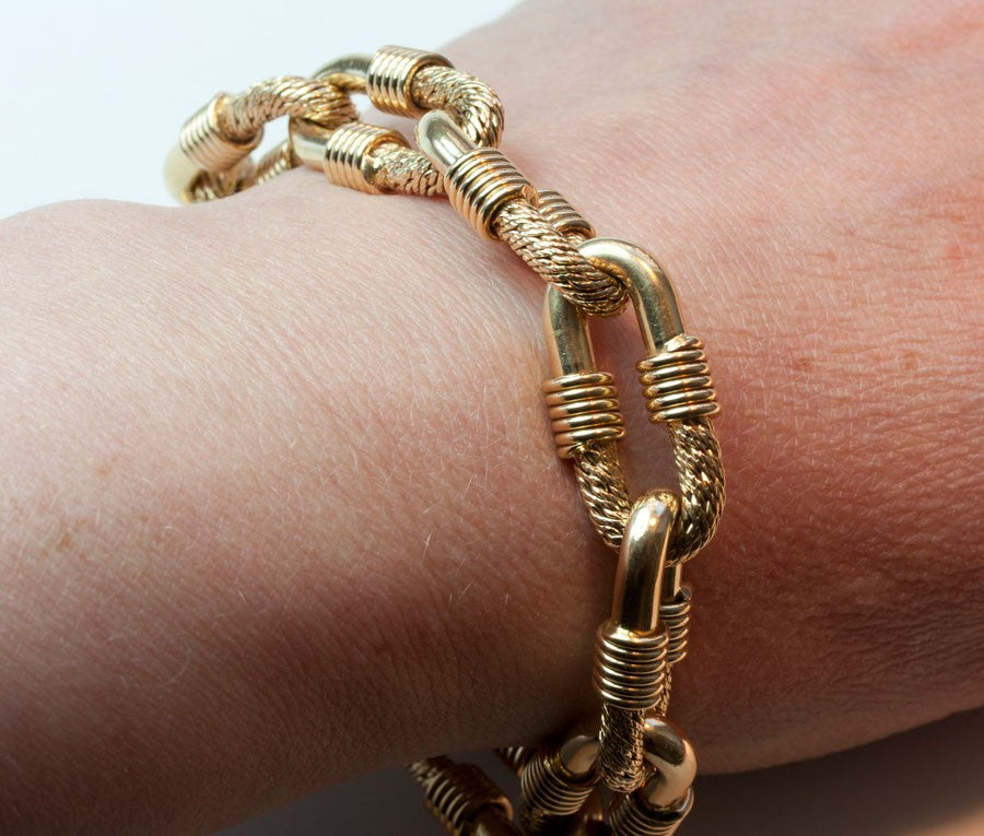 George L'Enfant 18ct Gold Link Bracelet