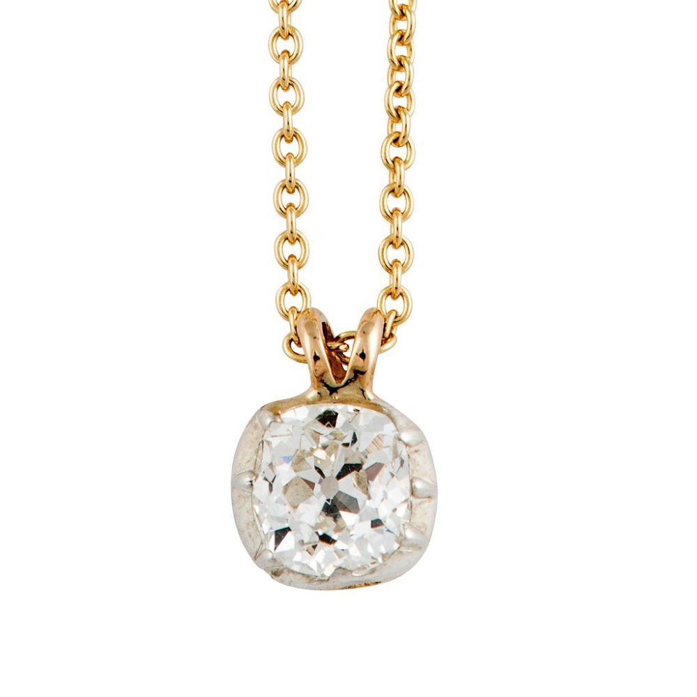 Single Stone Diamond Pendant